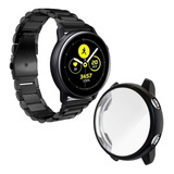 Combo Correa Eslabones + Case Para Galaxy Watch Active