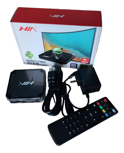 Convertidor Tv Box Nia Smart Tv 4k Hdmi, Usb,micro Sd- Av
