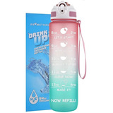 [1 Litro] Botella Botilito De Agua Motivacional Bpa Free