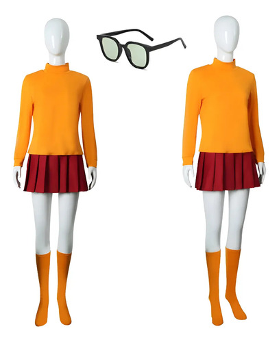 Disfraces De Halloween For Mujer Adulta De Scooby-doo Velma | Meses sin interés