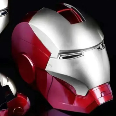 Casco Plateado De Iron Man [se Abre Con Un Clic, Con Luz] De | Envío gratis
