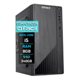 Computador Fácil H61 Intel I5 2400s 8gb Ssd 240gb