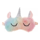 Antifaz De Dormir Unicornio Arcoiris Mascara Descansar Ojos