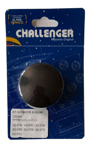 Kit Quemador Auxiliar Para Cocina Challenger