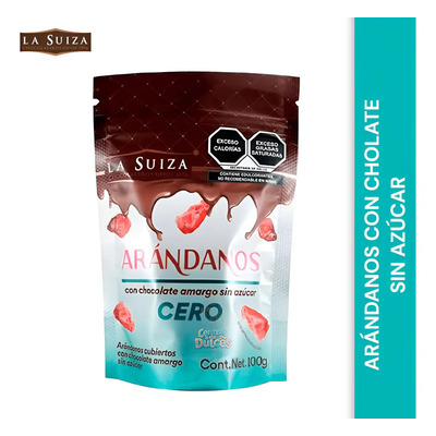 Arándanos Con Chocolate Amargo Sin Azúcar La Suiza 100g Keto | MercadoLibre
