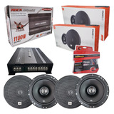 Amplificador 1100w + Kit De Instalacion +4 Bocinas Jbl