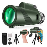 Telescopio Monocular Hd 80x100 Para Adultos, Prisma Bak-4 D.