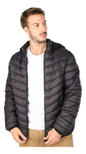 Campera Hombre Inflada Capucha Desmontable - Oldtown Polo