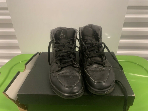 Tênis Nike Air Jordan 1 Mid Black - Size 9.5 Aceito Oferta
