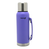 Termo 1 Litro Acero Inoxidable Trendy + Vaso Frio Calor New Color Violeta