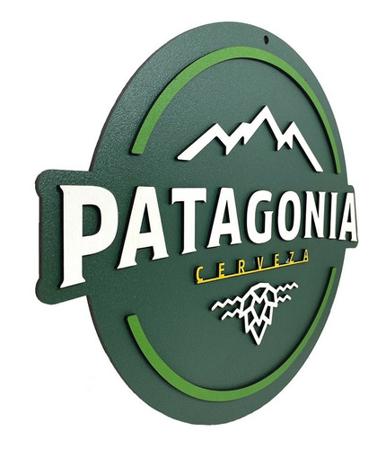 Placa Decorativa Patagonia Cerveja 3d Relevo Bar Restaurante