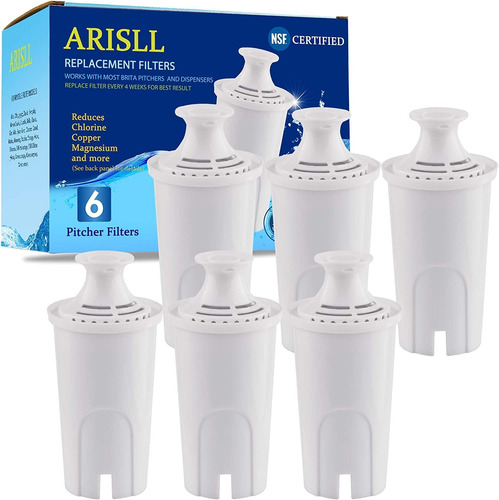 Water Filter Replacement For Brita Pitcher -6 Pack Filters F