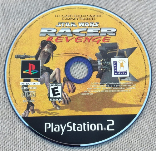 Video Juego Ps2, Star Wars Race Revenge Sony, Play Station 2