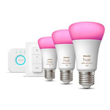 Philips Hue Kit De Inicio 3 Ampolletas E27 Color +