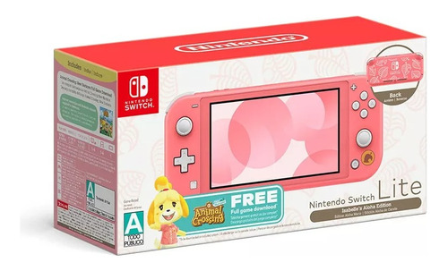 Nintendo Switch Lite Animal Crossing Isabelle Aloha Nacional