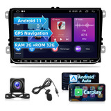 9 Android 11 Radio Coche Estéreo 2g+32g Para Vw Golf Jetta