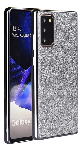 Funda Para Samsung Galaxy Note 20 Ultra - Plateada/glitter