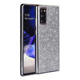 Funda Para Samsung Galaxy Note 20 Ultra - Plateada/glitter