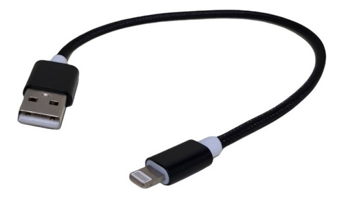 Cable Corto Para iPhone Usb Datos Reforzado Microcentro