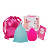 Copa Menstrual Hopemob Con Bolsa De Viaje Y Esponja Facial