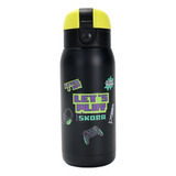 Botella Infantil Térmica Acero Skora Lets Play 400 Ml Color Negro