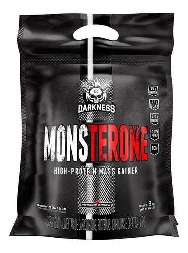 Hipercalórico Darkness Monsterone - Sabor Morango 3kg 