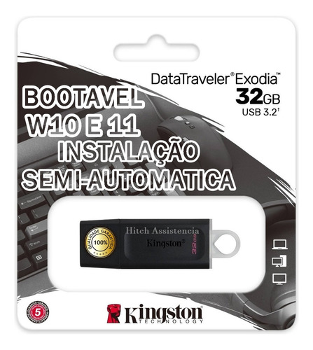 Pen Drive Windows 10 / 11 Boot Automático Formatação 