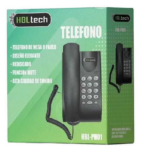 Telefono Fijo De Mesa Escritorio Oficina Pared Hbl-ph01