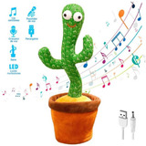 Cactus Bailarín Recargable Usb Canta Imita Voz Juguete  Bebe