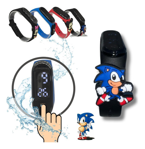 Relógio Digital Miband Herois Infantil Liquidação Sonic