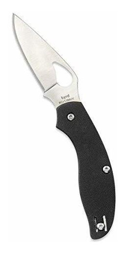 Cuchillo Plegable Spyderco Byrd Tern - Mango Negro G-10 Con 