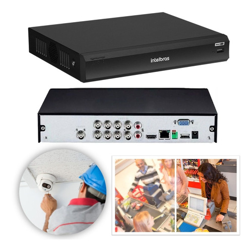 Dvr Inteligente Intelbras 8 Canais Imhdx 3008 Full Hd 1080p