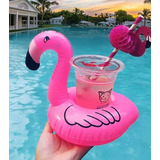 Flotador Flamingo Portavasos Inflable Piscina Pool Party 