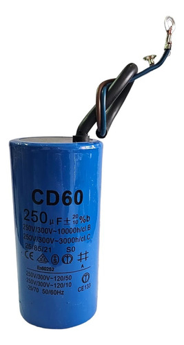 Condensador De Partida 250uf 250v/300v 50/60hz