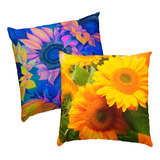 Fundas Decorativas Cojines Sala Girasoles 2 Pz