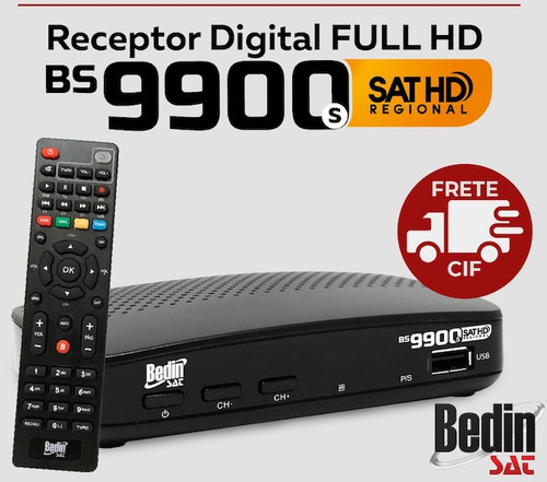 Receptor Bedinsat Bs9900s Sat Hd Regional Digital Banda C Ku
