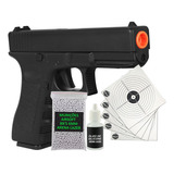 Pistola Full Metal Glock Airsoft E Lazer Spring 6mm V20 G19