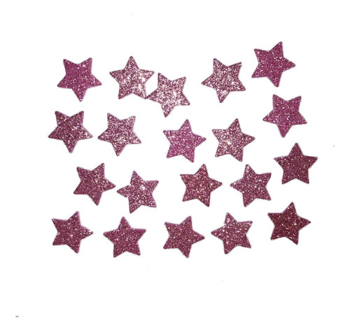 20 Estrellas Goma Eva Glitter 25 Mm Scrapbooking Journal
