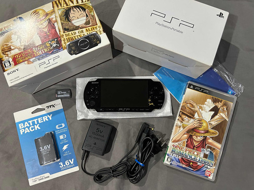 Psp Slim 3000 Edición One Piece Con Caja Y 64gb Con Juegos