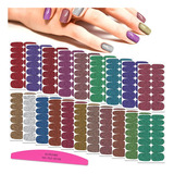 ~? Silpecwee 20 Hojas Glitter Uñas Tiras De Esmalte De Uñas 