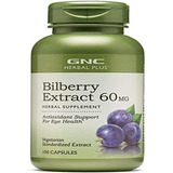 Gnc I Herbal Plus I Bilberry Extract & Lutein I 60 Capsules