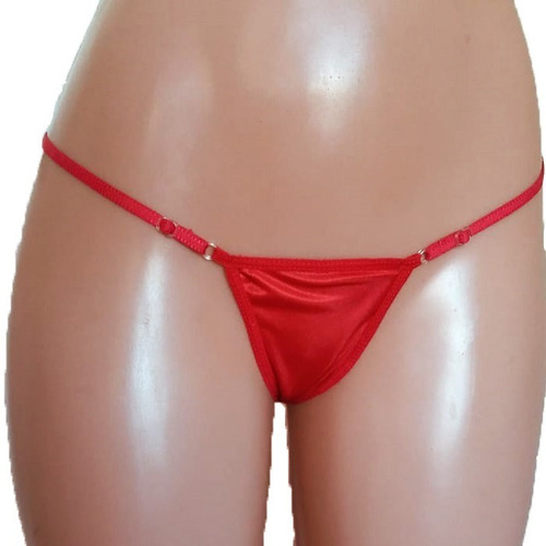 Tanga Con Pompón R 646 Rojo Hilo Dental - Fun*