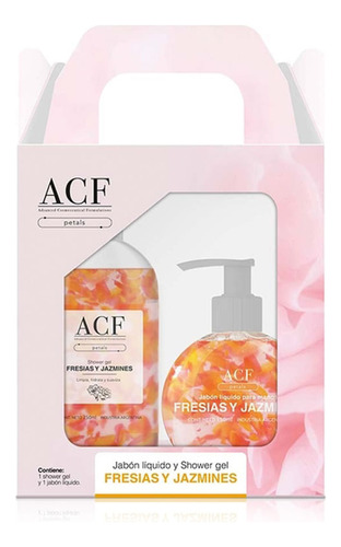 Set Acf Petals Fresias Y Jazmines Jabon Liquido + Shower Gel