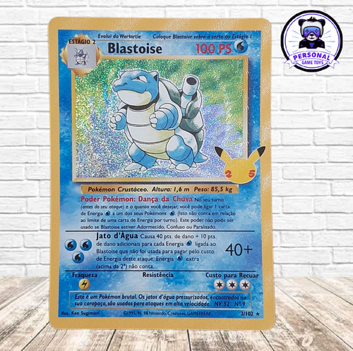 Blastoise (01/25) Carta Foil Pokémon Celebrações