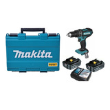 Furadeira Parafusadeira A Bateria 18v Dhp482 Makita C/ 2 Bat