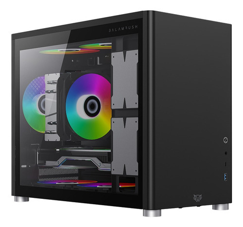 Gabinete Gamer Micro Torre Eris Jet Gi985 Color Negro