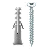 Tarugo Py N° 6 C/tope + Tornillo 4.5 X 40mm X 100u