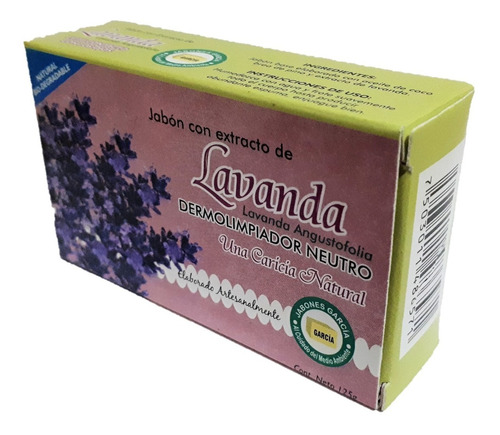 Jabón García De Lavanda 100% Vegano & Ecológico & Natural