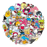 Set  Pegatinas Hello Kitty & Amigos Importado Kawai 100 U.