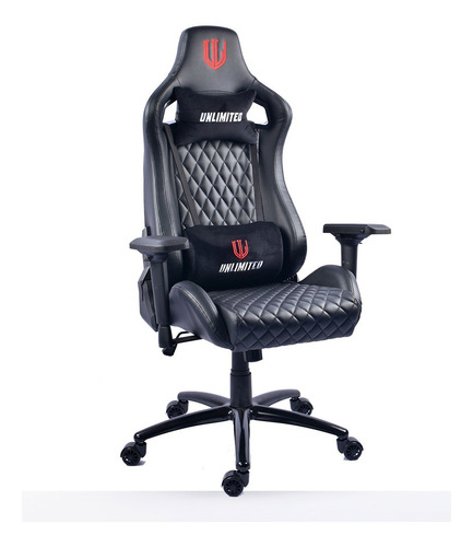 Silla Gamer Premium Unlimited God Evolution Negro 180 Grados